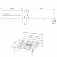 Cama de Casal Branca 138x188cm Multimóveis CR35011 - imagem 2