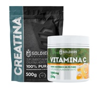 Creatina + Vitamina C: Kit Ganho de Força e Imunidade - imagem 1