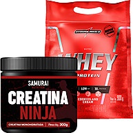 Creatina + Whey: Kit Ninja Samurai & Integralmédica - imagem 1