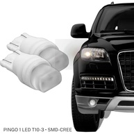 Ilumine Seu Carro: Par de Lâmpadas LED T10 1 LED CREE 5000K Branco Universal - imagem 5