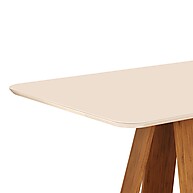 Conjunto Sala de Jantar Kiara com 4 Cadeiras Ayla Creme - imagem 2