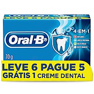 Creme Dental Oral-B 4 em 1: 6 Pague 5 com 70g - imagem 1