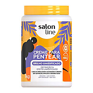 Creme Pentear Brilho Umidificado Salon Line 1kg – Hidratação e Definição em 1 Produto - imagem 1