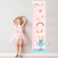 Adesivos Decorativos Régua de Crescimento Bailarina Infantil - Lavável, Seguro e Fácil de Aplicar - imagem 1