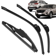 Kit 3 Palhetas Limpador Parabrisa Silicone Hyundai Creta 2017-2026 - imagem 1