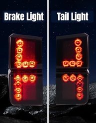 Luzes Traseiras LED Fumê para Polaris Ranger 1000 XP Crew (2018-2025) - Segurança e Estilo - imagem 3