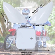 Kit Plástico CRF50 Vermelho e Branco para Honda XR/CRF 50 e Pit Bikes - Upgrade Completo! - imagem 4