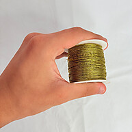 Fio Decorativo Metalizado Dourado 100m – Brilho e Elegância para Suas Criações - imagem 2