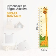 crianca-infantil-decoracao-e-divertida-regua-girafa-pratica-para-de-crescimento-a-adesiva-de-quartos-a