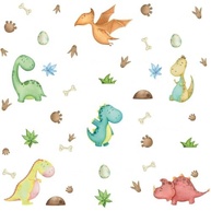 Adesivo de Parede Infantil Dinossauro - Lavável, Seguro e Fácil Aplicação para Quarto de Bebê e Criança - imagem 5