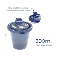 Kit Copo Infantil com Bico de Transição - 6 Unidades Astronauta 200ml para Bebês e Crianças - imagem 4