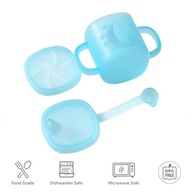 Copo de Silicone com Alça Dupla NT3 10oz Azul - Seguro, Confortável e Ideal para Bebês e Crianças - imagem 4