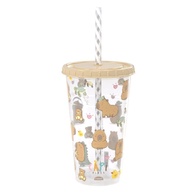 Copo Decorado Capivara com Canudo 500ml - PP Atóxico BPA Free | Ideal para Crianças - imagem 1