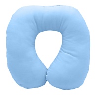 Almofada de Pescoço Bebê Happy Line Azul Claro - Conforto e Segurança para Crianças de 0 a 2 Anos - imagem 1