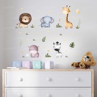 Kit Adesivos Decorativos Cartela Safari Infantil - Decoração Segura e Criativa para Quarto de Bebê - imagem 5