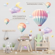 Kit Adesivos Balão Lavável Infantil - Decoração Segura e Criativa para Quarto de Criança - imagem 5