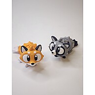 Raposa e Guaxinim Articulados: Diversão Criativa! - imagem 1