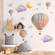 Adesivo Balão Infantil Lavável e Seguro para Decoração de Quarto - Design Criativo para Crianças - imagem 2