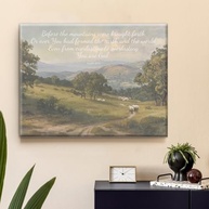 Arte de Parede Cristã com Versículo Bíblico Salmo 90:2 - Tela emoldurada 20x25cm para Decoração Espiritual - imagem 5
