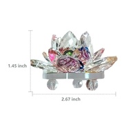 Escultura de Cristal Lótus com Base - Decoração Elegante para Mesa e Prateleira - imagem 3