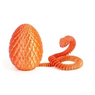 Serpente Luminosa em 3D com Ovo Decorativo - Cobra Articulada de Cristal para Escritório - imagem 2