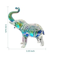 Estatueta de Elefante em Cristal - Decoração Elegante para Casa e Escritório - imagem 3