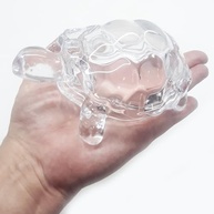 Estatueta Tartaruga em Vidro Cristal 15,5cm | Decoração Elegante e Simbólica - imagem 5