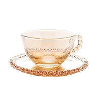 Xícaras de Chá Wolff Pearl Âmbar: Elegância em Cristal - imagem 2