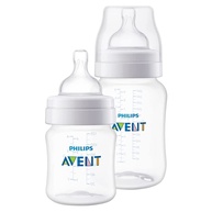 Philips Avent Kit com 2 Mamadeiras 125ml + 260ml Classic Cristal Anticólica - imagem 1