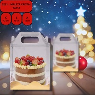 Caixa para Panetone Natal Encantado: Maleta Cristal - imagem 2