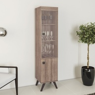 Cristaleira Rústica 2 Portas: Elegância e Organização - imagem 1