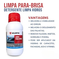 Kit 3 Limpador de Para-brisa Wurth 100ml: Visibilidade Cristalina e Segurança Máxima - imagem 4
