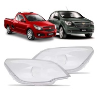 Par de Lentes para Farol Chevrolet Agile e Montana (2009-2013) - Cristalinas e Duráveis - imagem 2
