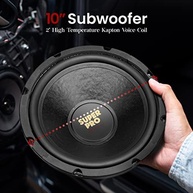 Pyramid Subwoofer 10" 500W - Graves Potentes e Som Cristalino 8 Ohm - imagem 4
