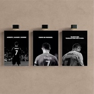 Kit 3 Quadros CR7 Motivação Cristiano Ronaldo em MDF Tratado - Decore com Inspiração - imagem 3