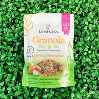 Kit 3 Granolas Zero Açúcar Sem Glúten Leve Croc: Biomassa e Goji Berry, Quinoa e Amêndoa, Aveia - imagem 4