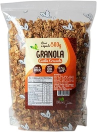 Granola Cookie Crocante Chocolate e Lascas de Coco - Terra dos Grãos - 800 g - imagem 1