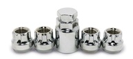 Conjunto de trava de roda cromada de extremidade aberta 12 x 1,25 - imagem 1