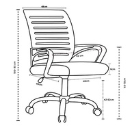 Cadeira de Escritório Fortt Braga com Base Cromada e Rodinhas - Conforto e Estilo para seu Ambiente - imagem 4