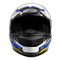 Capacete Ebf Spark Dragon Azul Masculino: Estilo e Segurança com Viseira Cromada - imagem 5