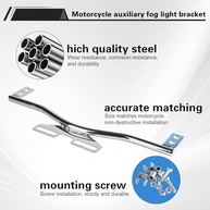 Barra de Suporte de Luz Cromada SKTYANTS para Motocicletas Harley, Honda, Suzuki, Yamaha e Kawasaki - imagem 4