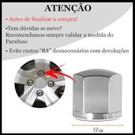 Kit 16 Capas Cromadas para Parafusos de Roda 17mm - Elegância e Proteção Universal - imagem 4