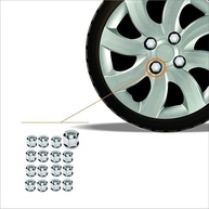 Kit 16 Capas Cromadas para Parafusos de Roda 17mm - Elegância e Proteção Universal - imagem 3