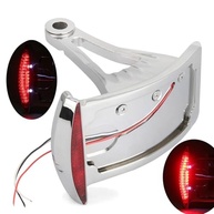 Suporte Curvo Cromado para Placa Lateral com LED - Harley Sportster, Bobber, V-Rod e Mais! - imagem 3