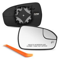 Espelho Retrovisor Lateral Passageiro Ford Fusion 2013-2020 Aquecido Convexo Cromado com Placa - imagem 1