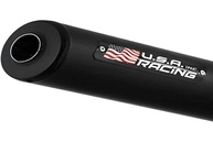 Escape Reto U.S.A. Racing Inc. para Honda Titan 150 / Fan 150 (2014) - Cromado/Preto - imagem 1