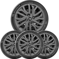 Kit 4 Calotas Aro 14 Fiat Mobi, Argo e Cronos Grafite - Design Esportivo e Logo Exclusivo - imagem 2