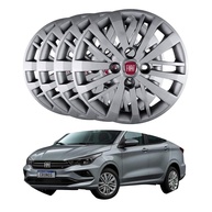 Jogo 4 Calotas Esportivas Aro 14 Fiat Argo Cronos 2023 2024 - Design Moderno e Proteção - imagem 1
