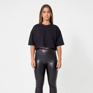 Cropped Preto: Conforto e Estilo Streetwear - imagem 1
