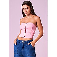Cropped Rosa Planet Girls: Estilo & Conforto - imagem 1